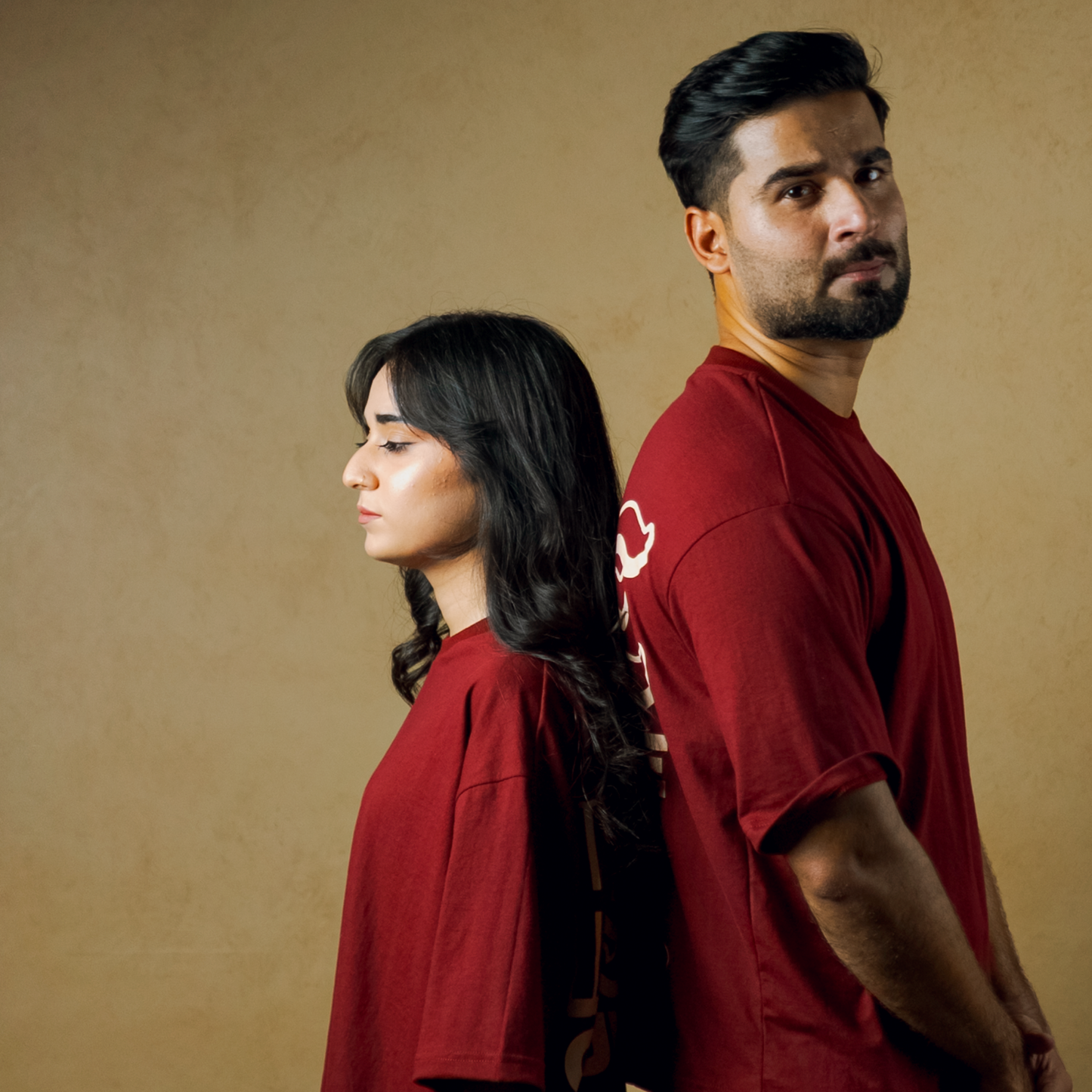 Hustle Culture- Oversize Boxy Fit- Maroon Tee