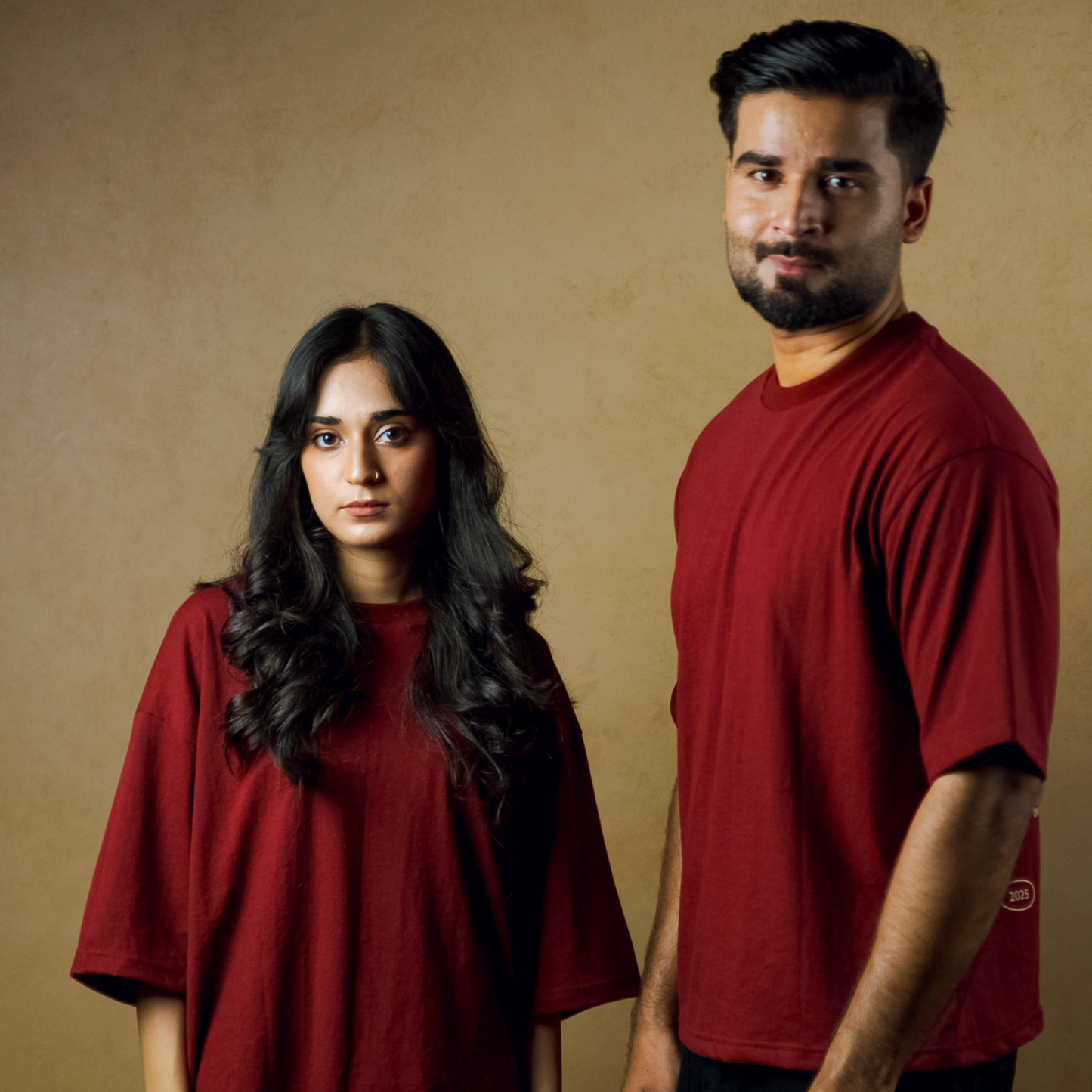 Hustle Culture- Oversize Boxy Fit- Maroon Tee