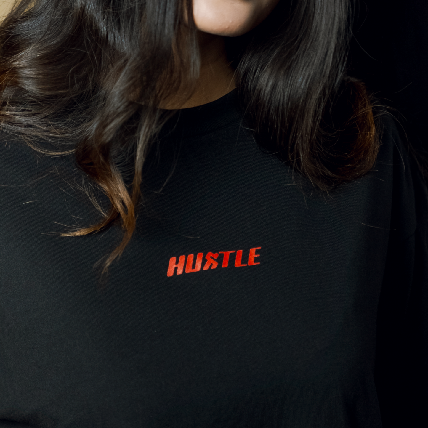 Black Core Drop- Oversize Boxy Fit-Tee