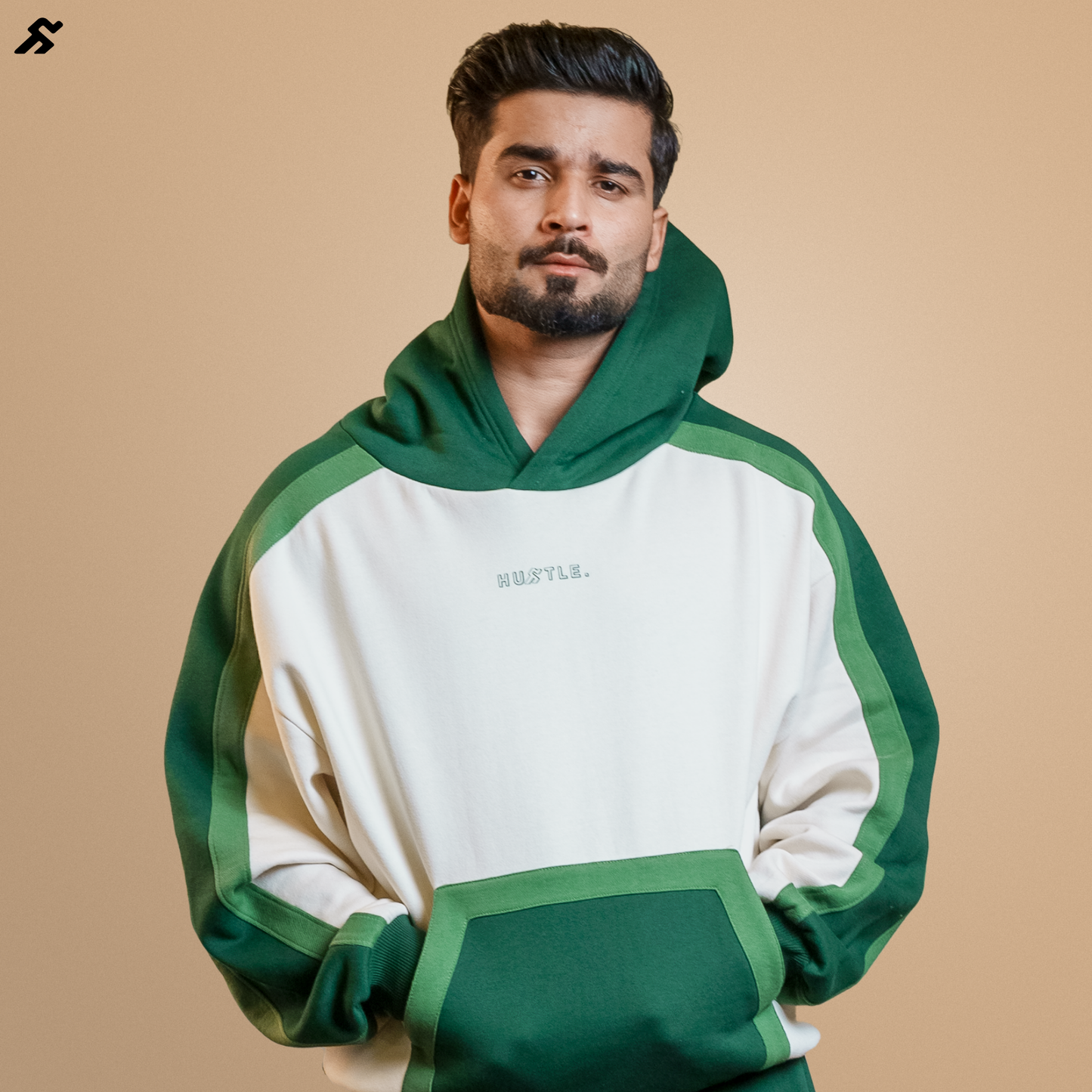 Forest Panda Oversized Cord Set : (Green and light green set)