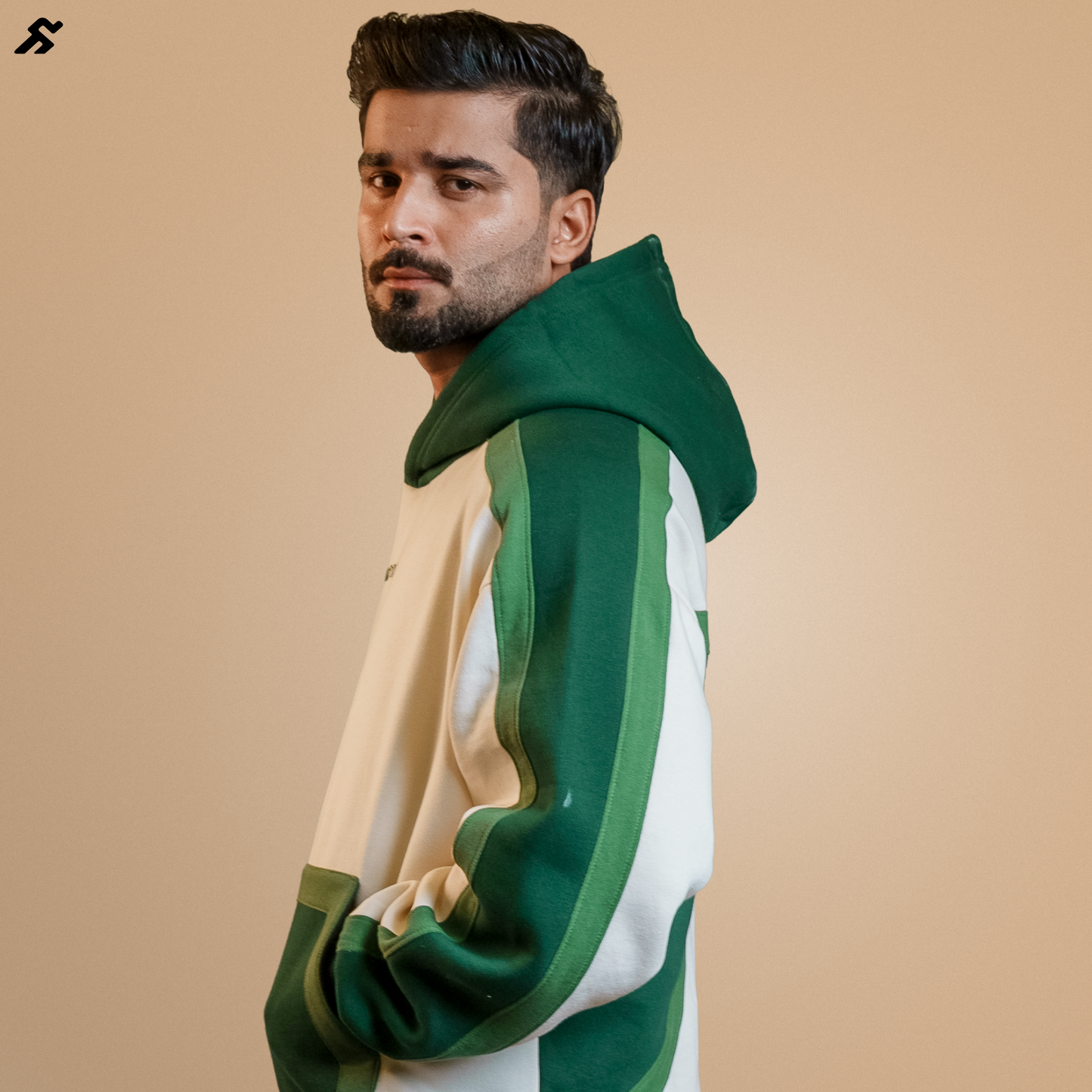 Forest Panda Oversized Cord Set : (Green and light green set)