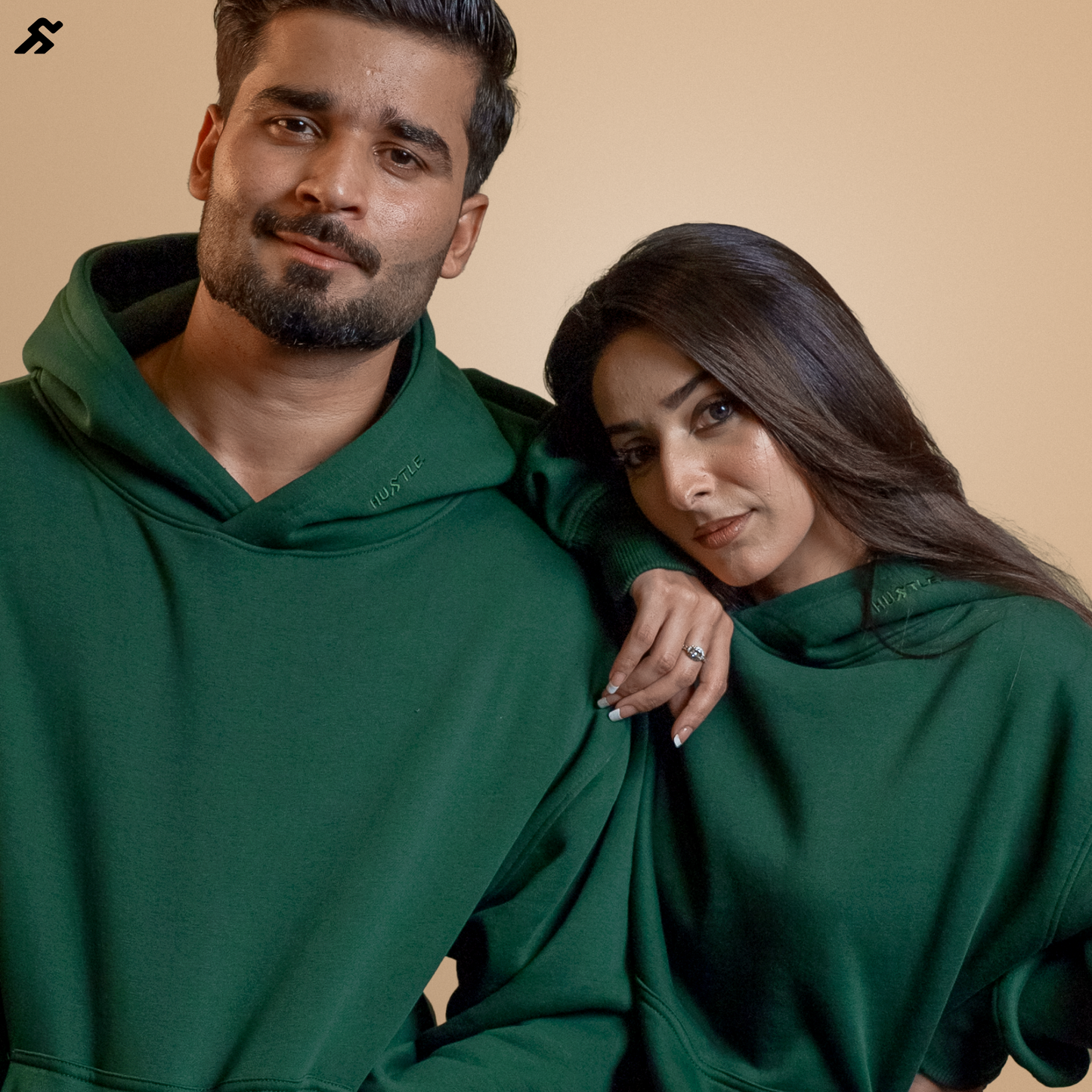 Olive Green Oversized Hoodie