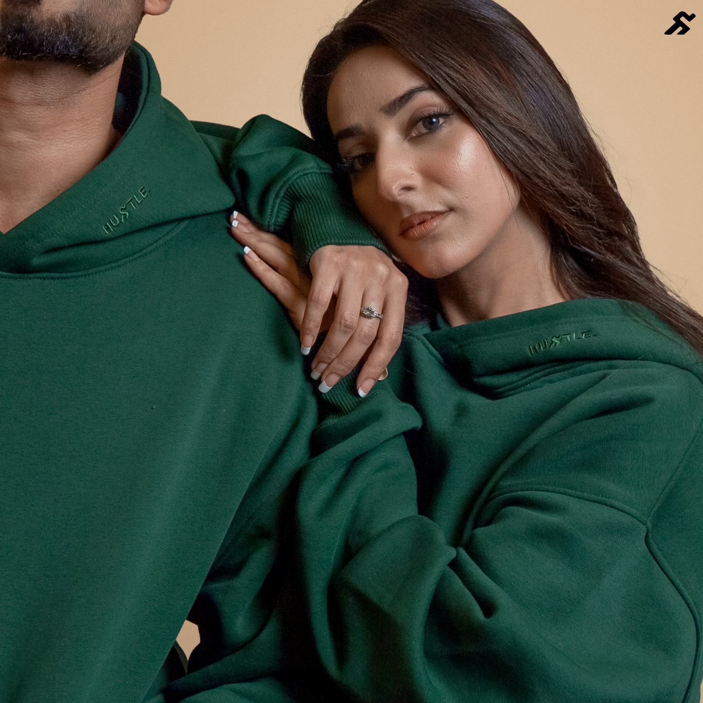 Olive Green Oversized Hoodie