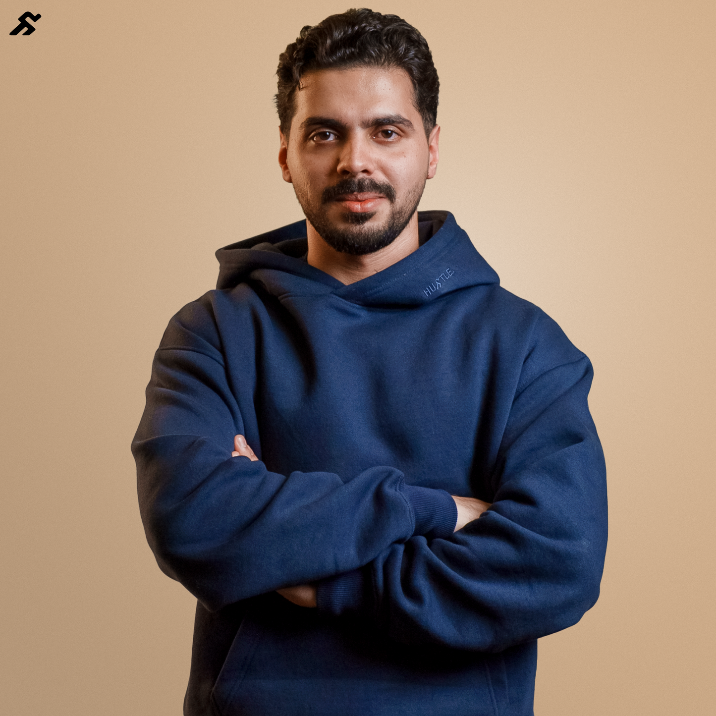 Navy Blue Oversized Hoodie