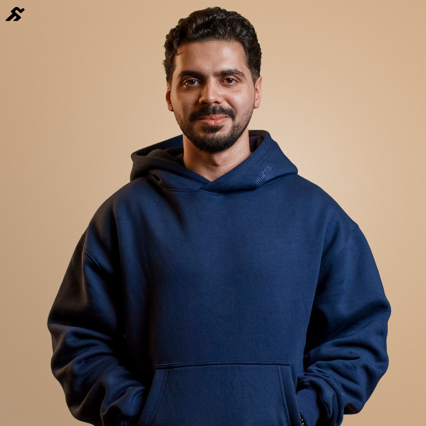 Navy Blue Oversized Hoodie