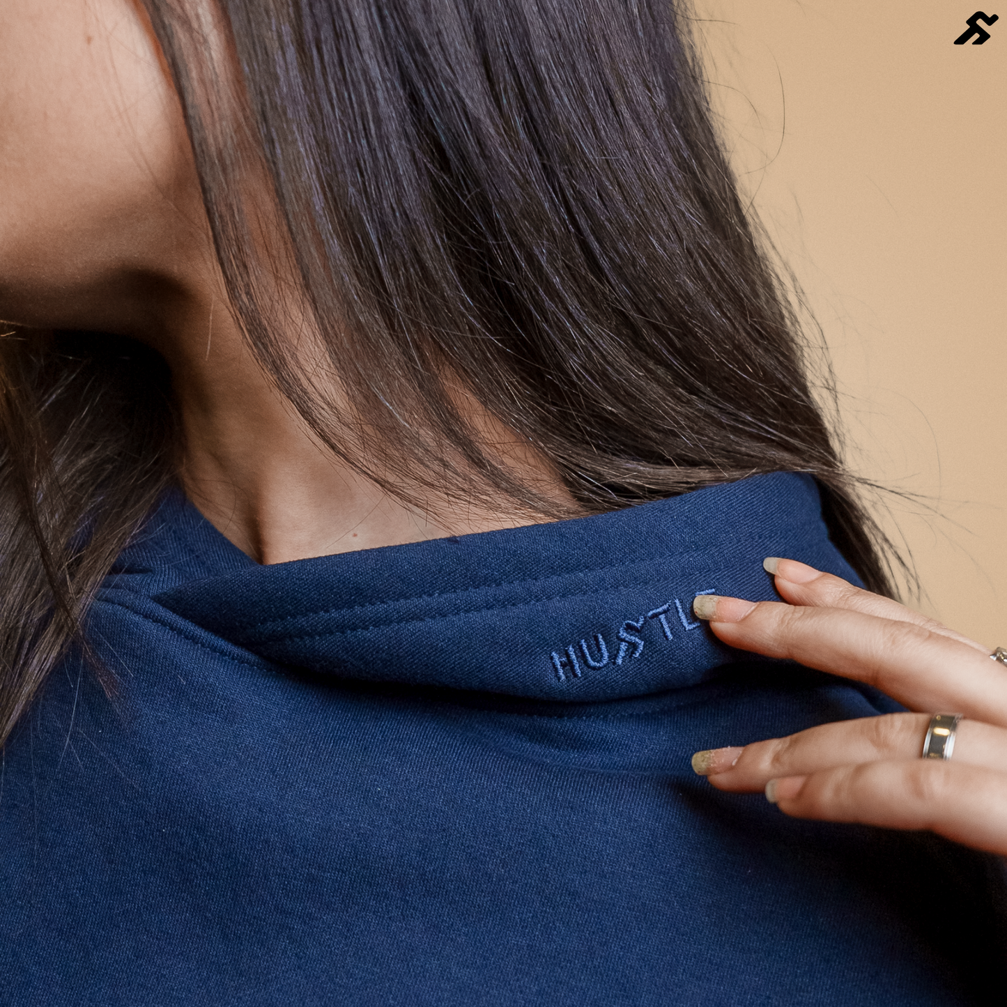 Navy Blue Oversized Hoodie