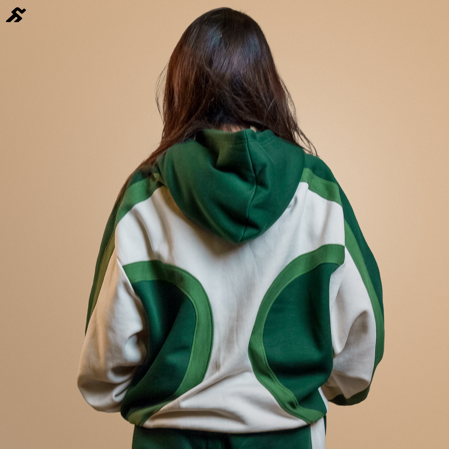 Forest Panda Oversized Cord Set : (Green and light green set)