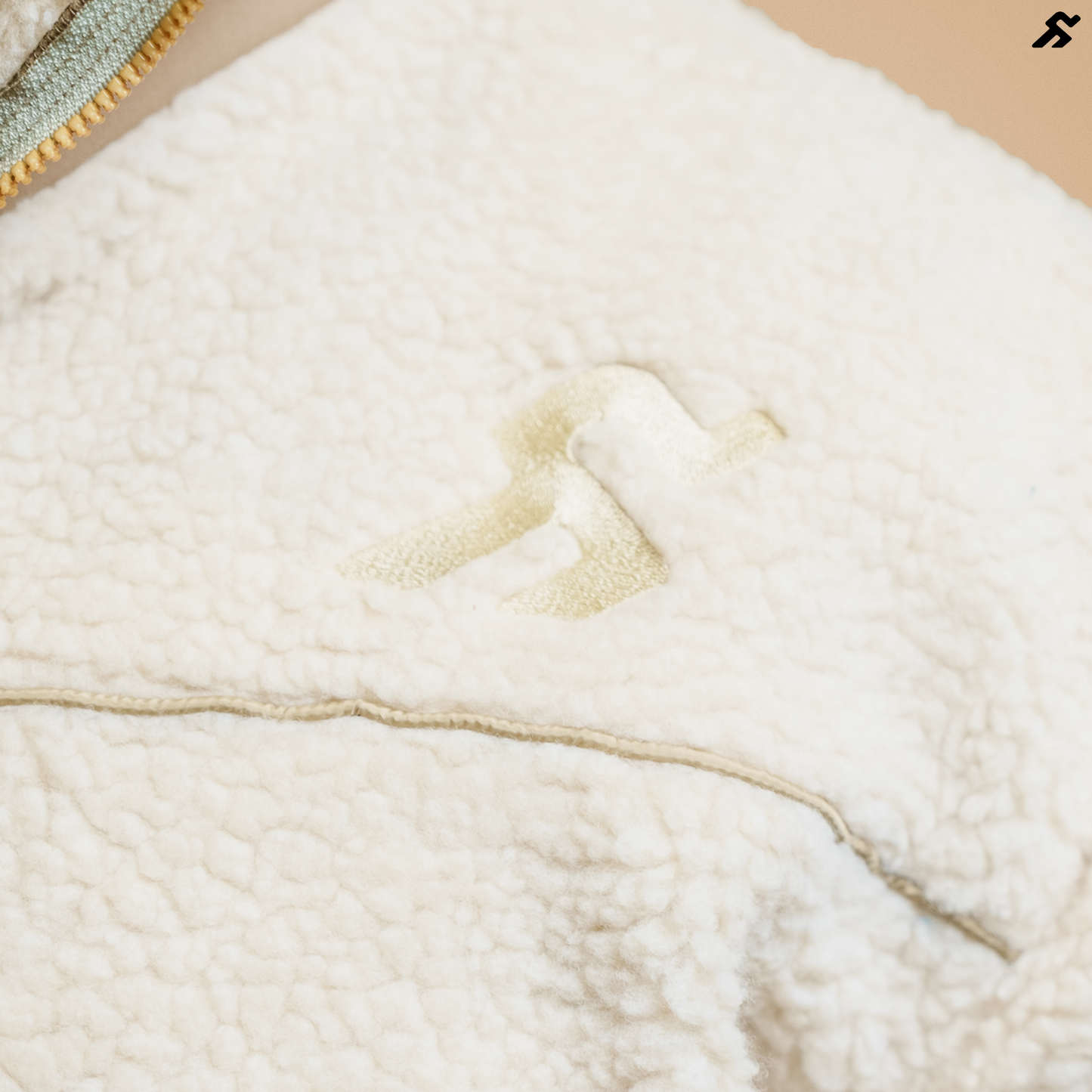 Beige Faux Fur Oversized Jacket